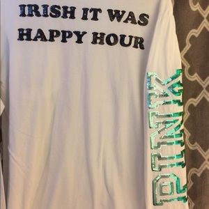 Victoria’s Secret PINK ST Patty’s Long Sleeve